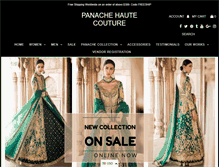 Tablet Screenshot of panachehautecouture.com